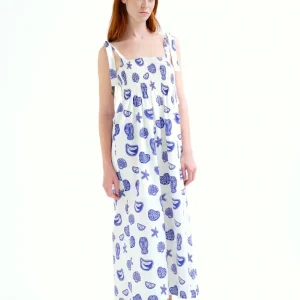 Vestido largo con estampado Lobster Compañía Fantástica