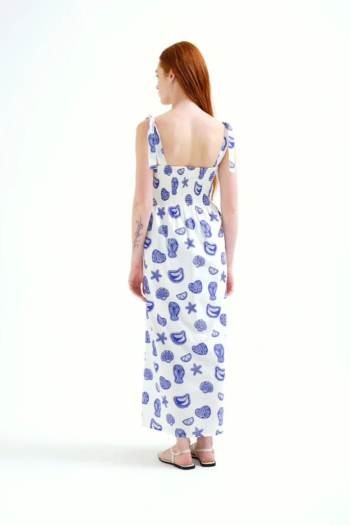 Vestido largo con estampado Lobster Compañía Fantástica - Imagen 4