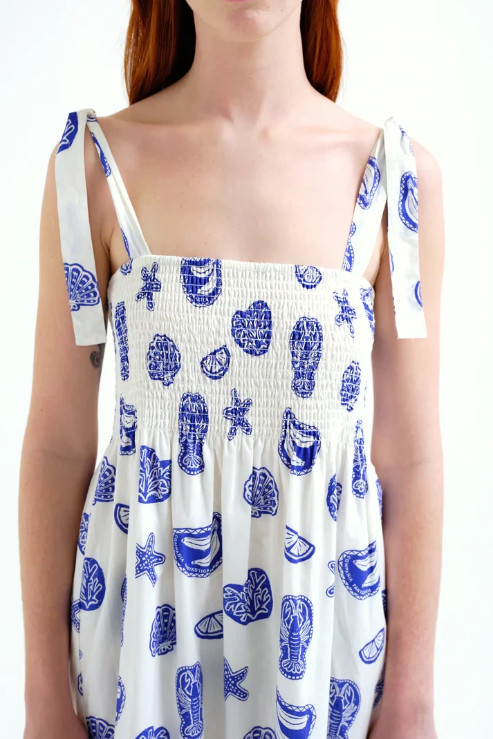 Vestido largo con estampado Lobster Compañía Fantástica - Imagen 5