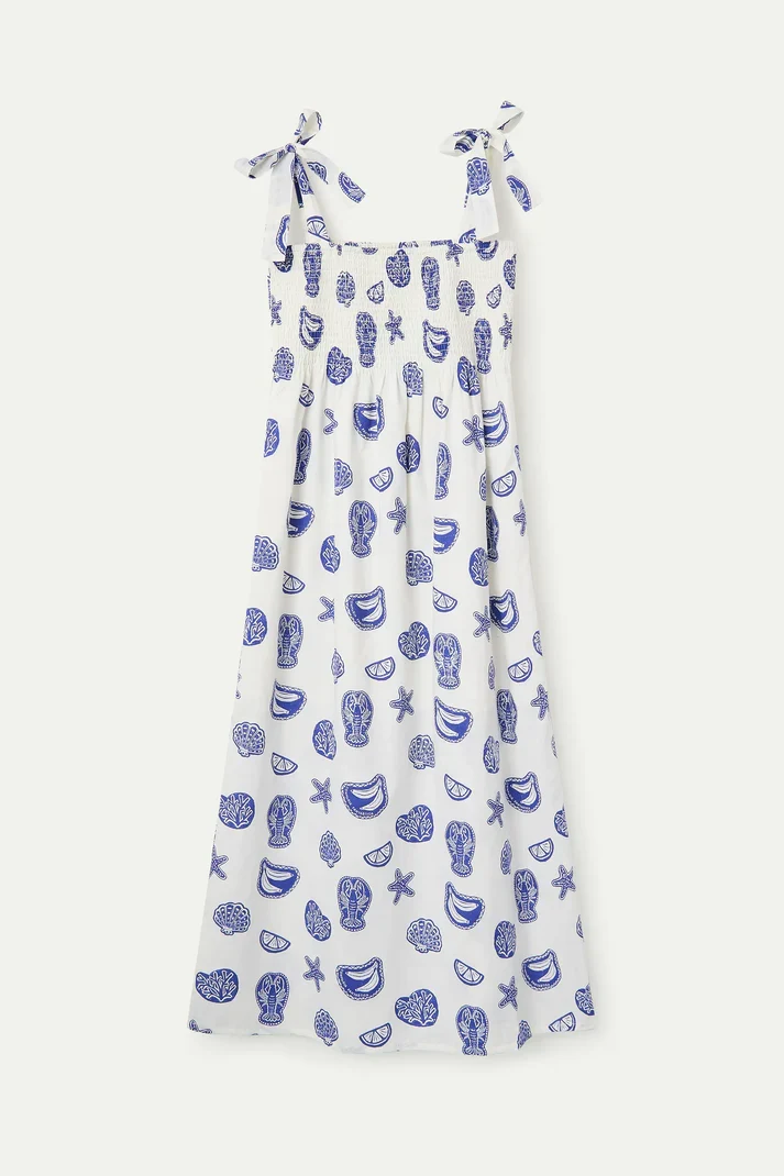 Vestido largo con estampado Lobster Compañía Fantástica - Imagen 3