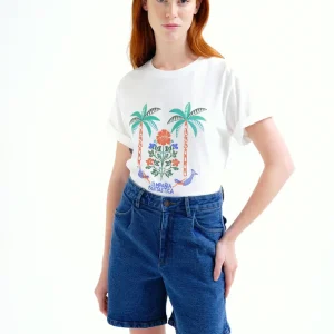 Camiseta con estampado Palm & Mermaid Compañía Fantástica