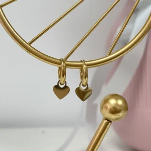 Aritos mini corazon