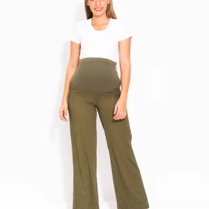 Pantalon De Maternidad Tipo Palazzo Holgado