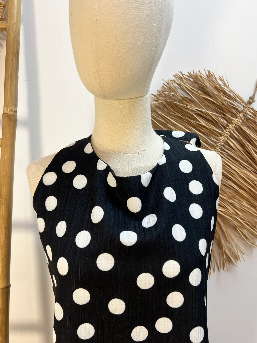 Blusa negra lunares - Imagen 3