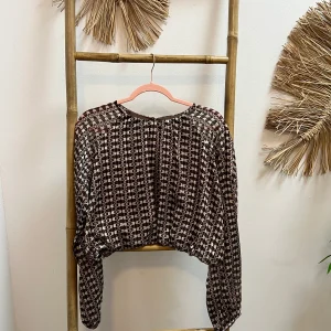 Blusa top abstracto