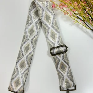 Correa rombos gris beige