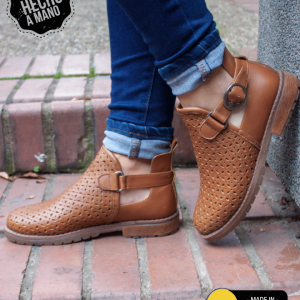 Botines Perforado Cuero
