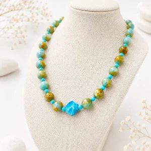 Collar piedras pez