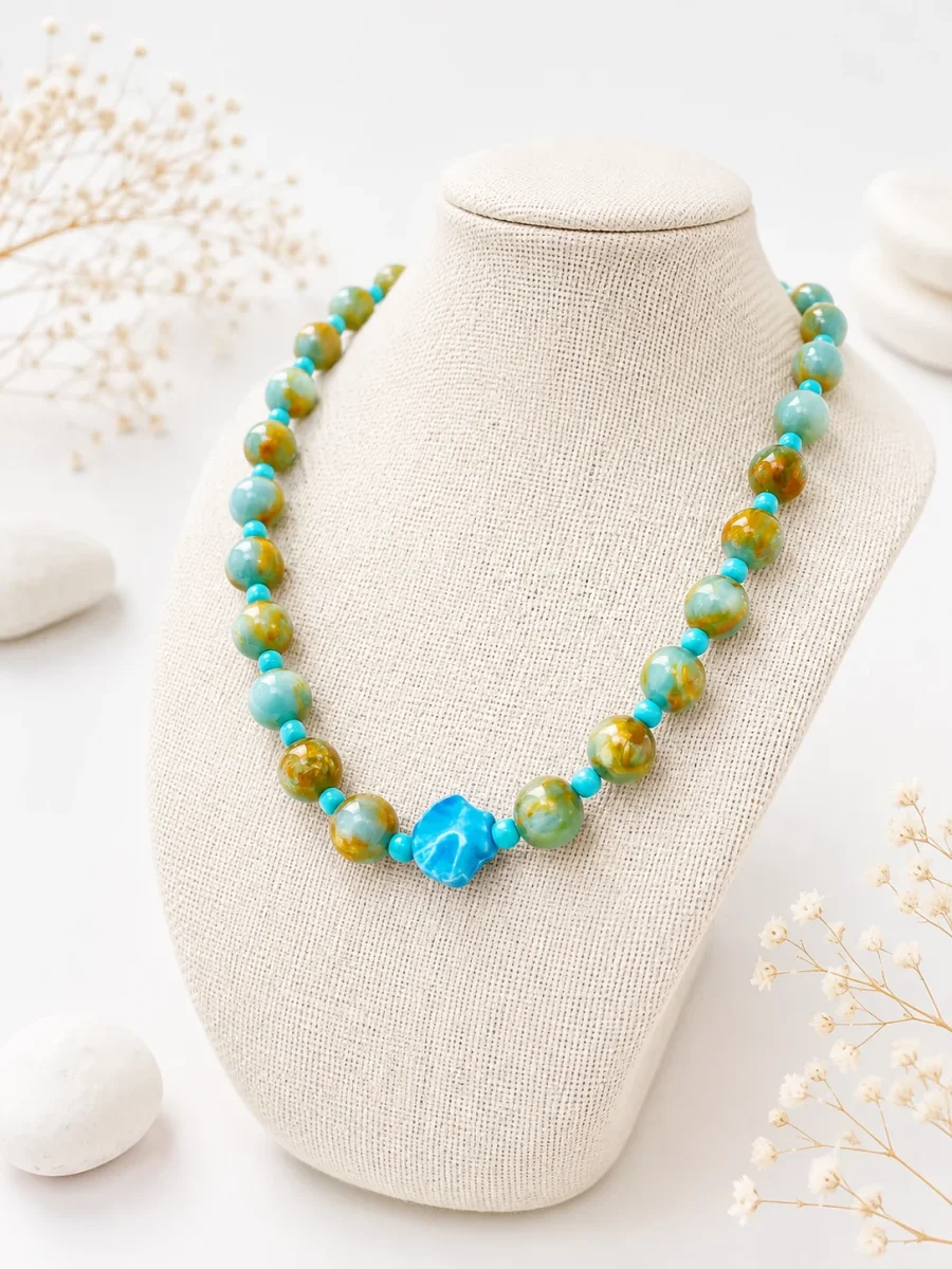 Collar piedras pez - Imagen 2