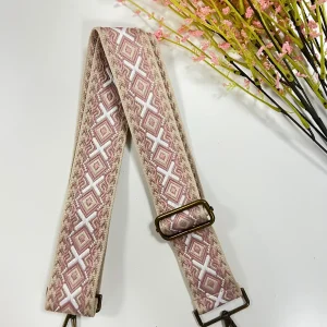 Correa rosa beige