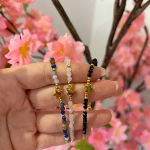 Pulsera circonitas Estrella dorada