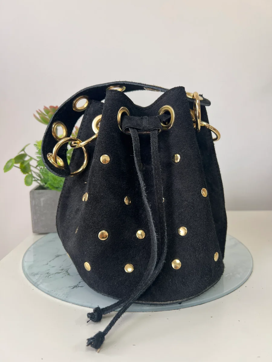 Bolso bombonera tachuelas glam - Imagen 5