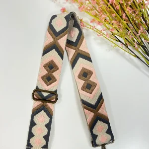 Correa gris rosa