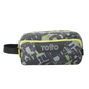 Estuche escolar eco-friendly tres compartimentos Totto Agapec - Texgrunge