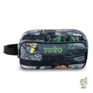 Estuche escolar eco-friendly tres compartimentos Totto Agapec - Rolly