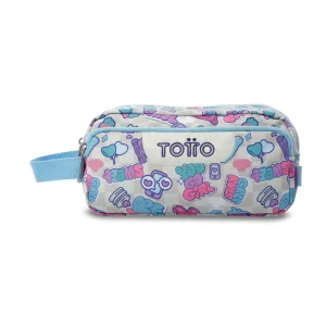 Estuche escolar eco-friendly tres compartimentos Totto Agapec - Gommis
