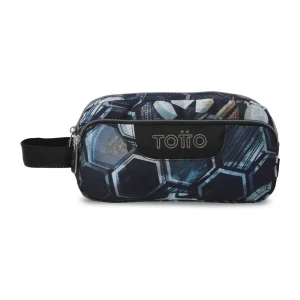 Estuche escolar eco-friendly tres compartimentos Totto Agapec - Verat Soccer