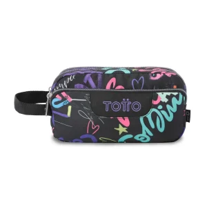 Estuche escolar eco-friendly tres compartimentos Totto Agapec - Letry