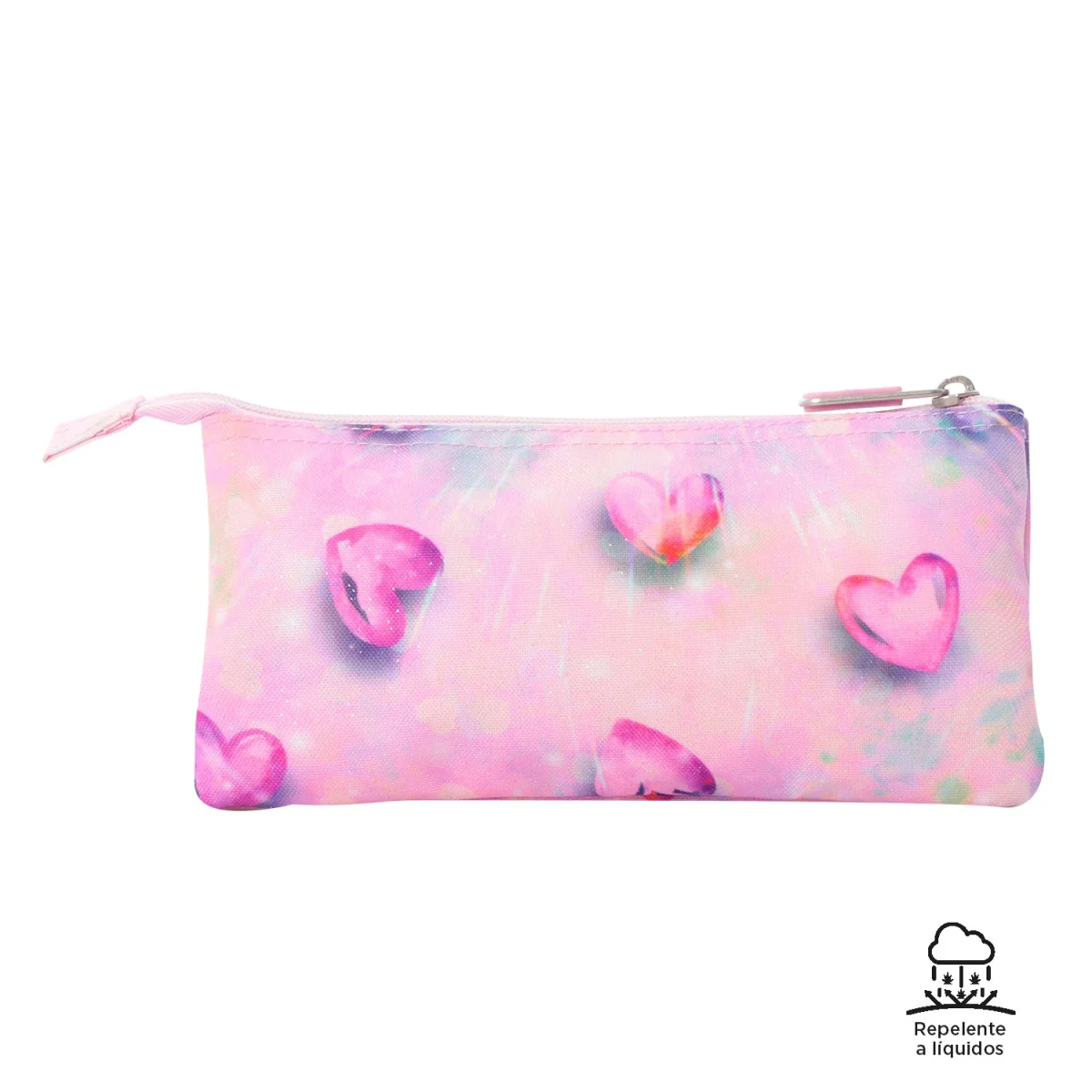 Estuche escolar eco-friendly tres compartimentos Totto Tablero Glitter - Shiny Heart - Imagen 5