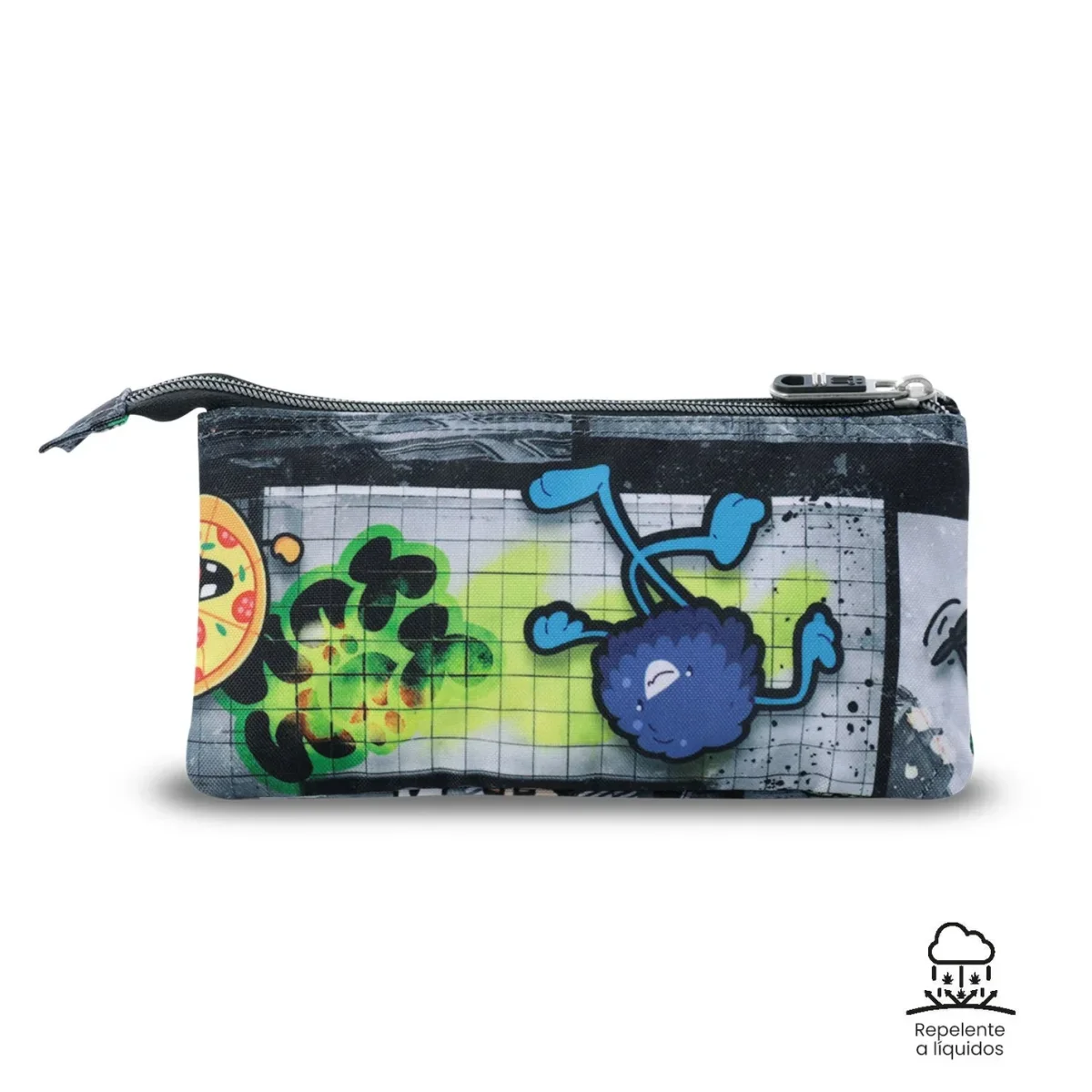 Estuche escolar eco-friendly tres compartimentos Totto Tablero - Rolly - Imagen 5
