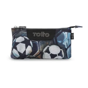 Estuche escolar eco-friendly tres compartimentos Totto Tablero - Verat Soccer