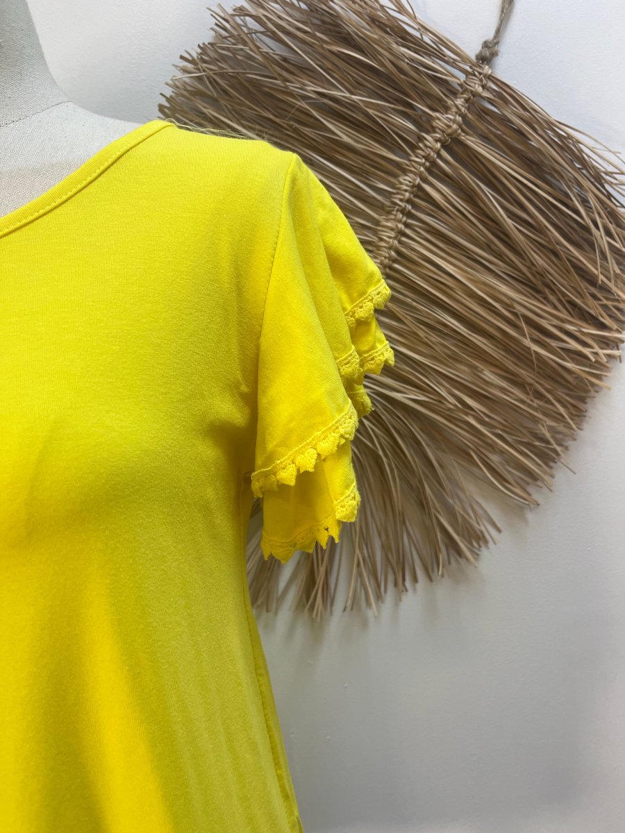 Camiseta volante doble puntilla - Imagen 4