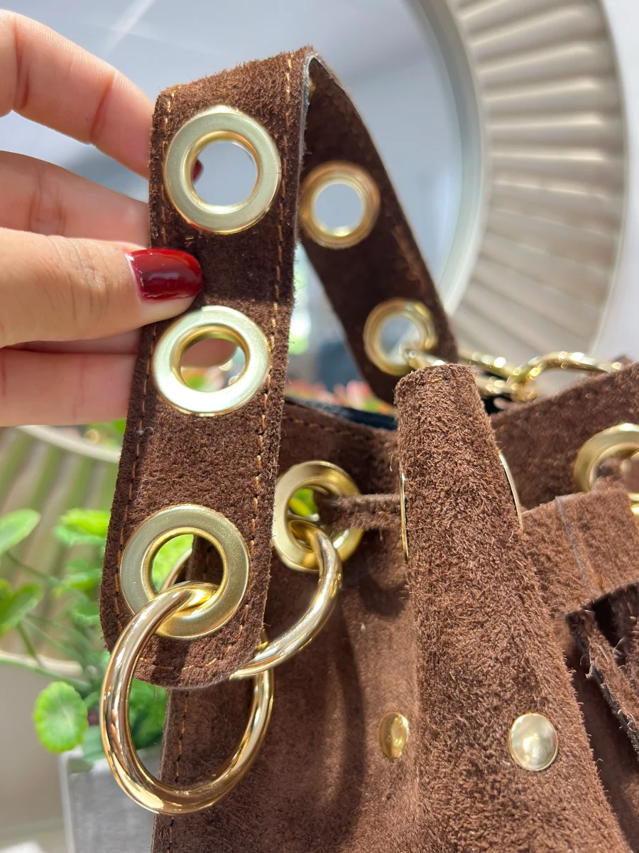 Bolso bombonera tachuelas glam - Imagen 7