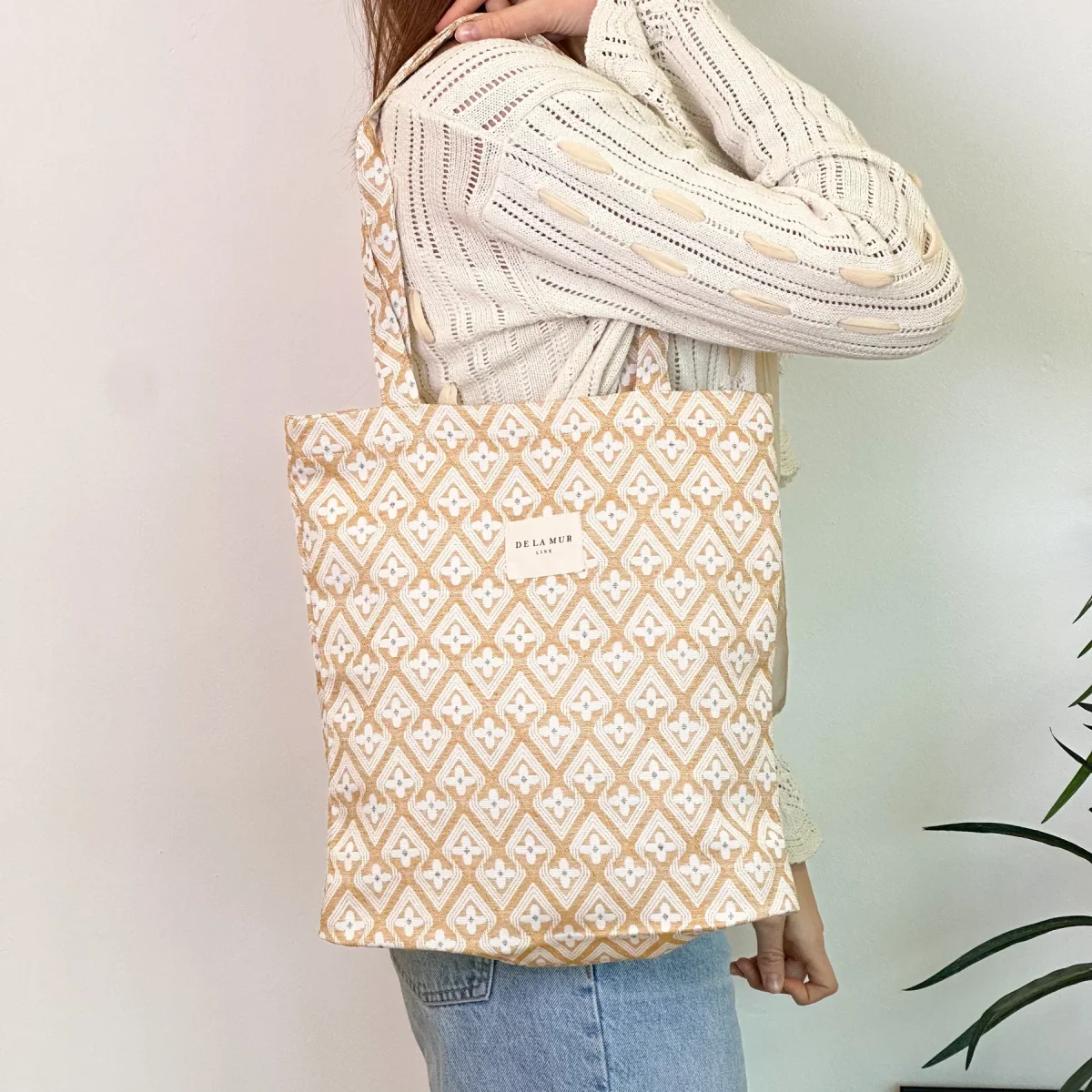 Bolsa Tote de tela Pequeña DeLaMurLine Raxo - Imagen 3