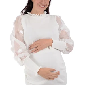 Blusa de maternidad MAMA MIA Maternity Elegante Tipo Mesh