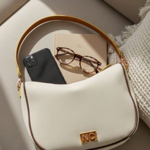 Bolso Bandolera Hobo lona Natural Noco