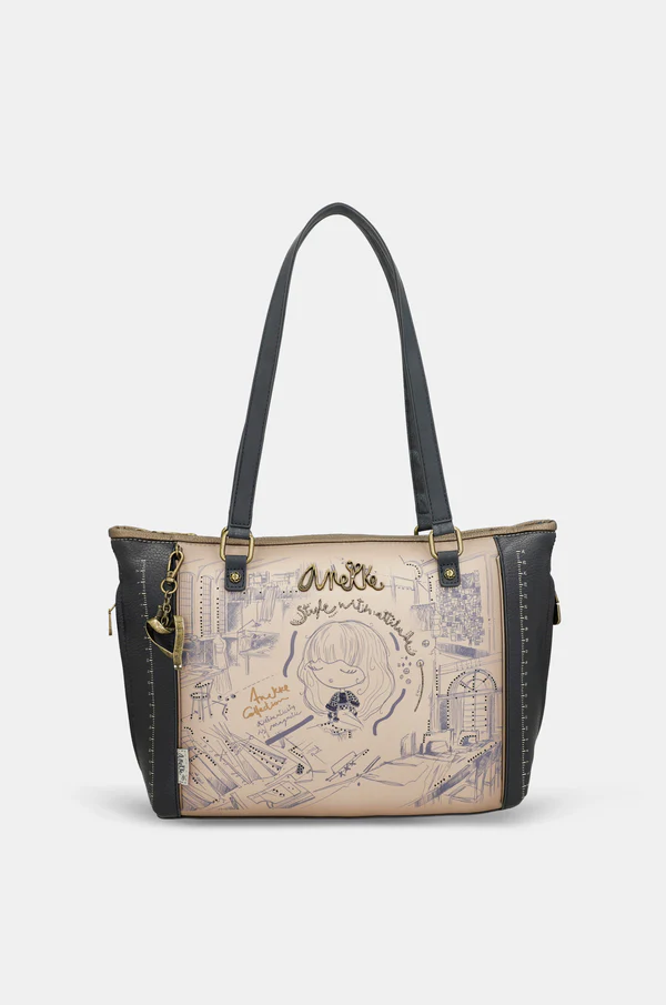 Bolso Shopper con bandolera Studio Anekke