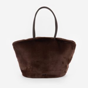 Bolso Shopper Pelo Marrón Chocolate Victoria