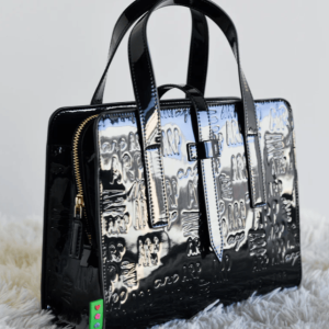 Bolso Tote Charol Logo ARP Azul