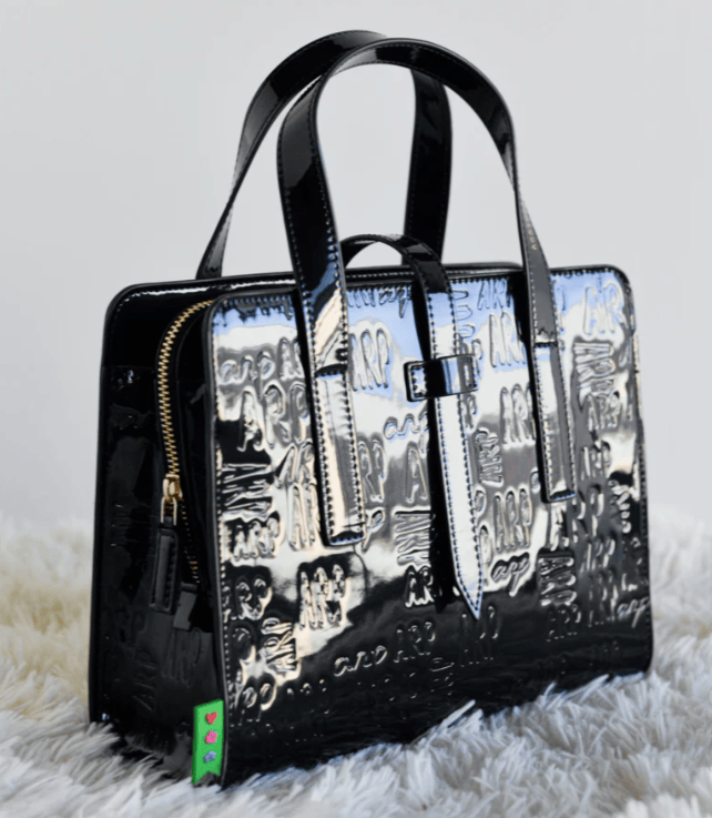 Bolso Tote Charol Logo ARP Azul