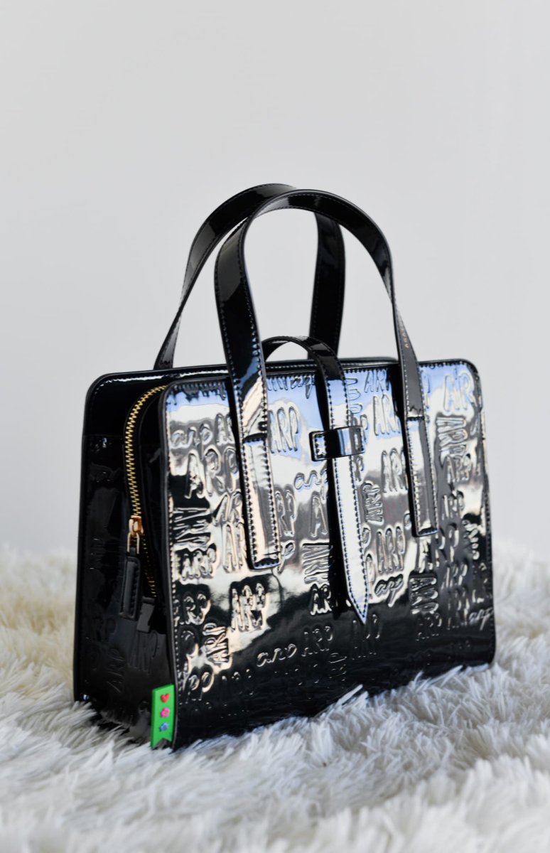 Bolso Tote Charol Logo ARP Azul - Imagen 4