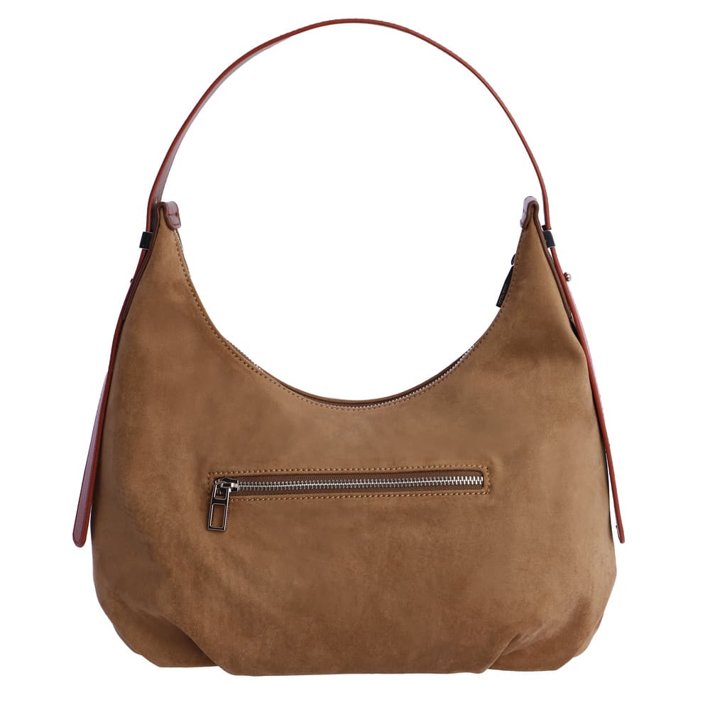 Bolso de Hombro Marrón Don Algodón Ante - Imagen 4