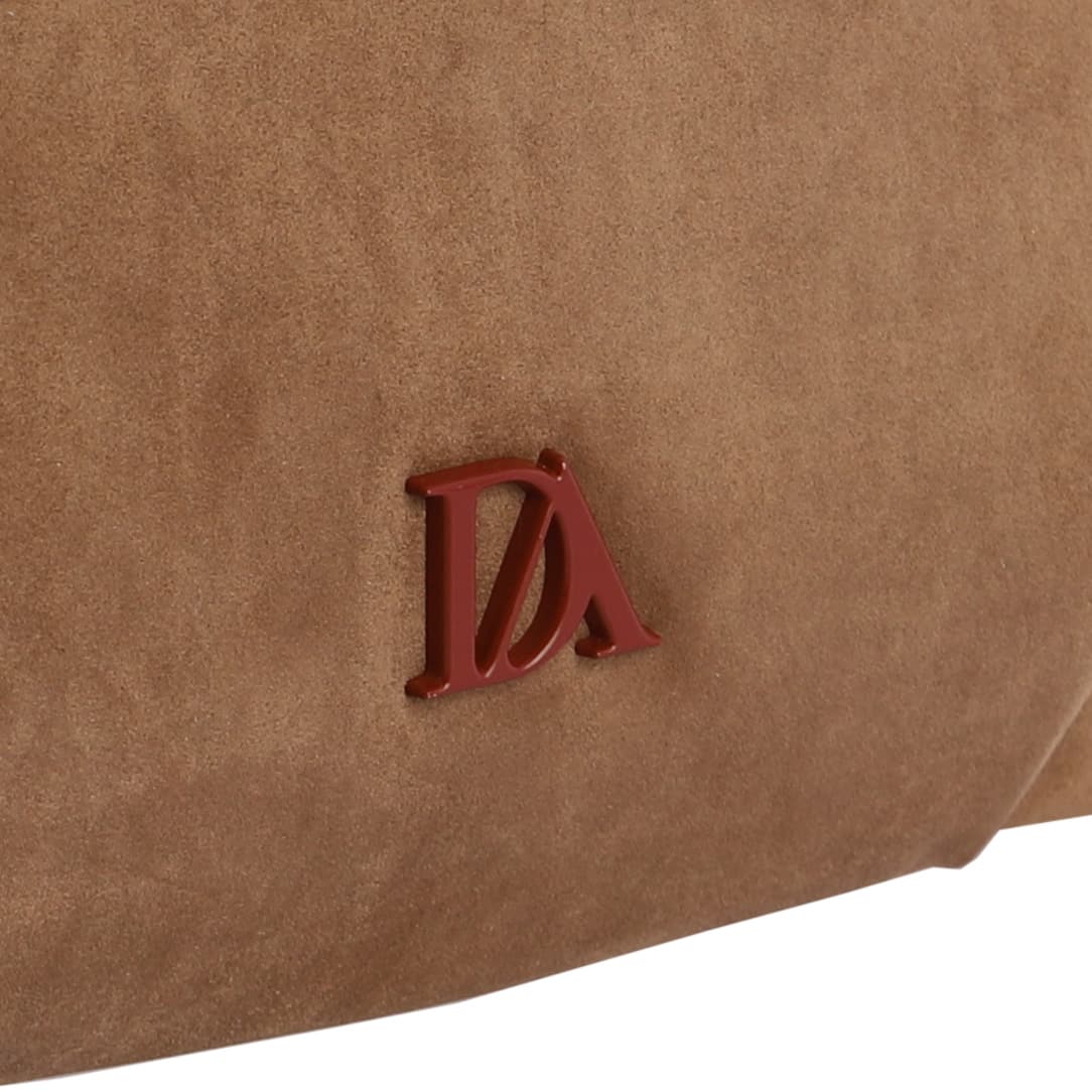 Bolso de Hombro Marrón Don Algodón Ante - Imagen 5