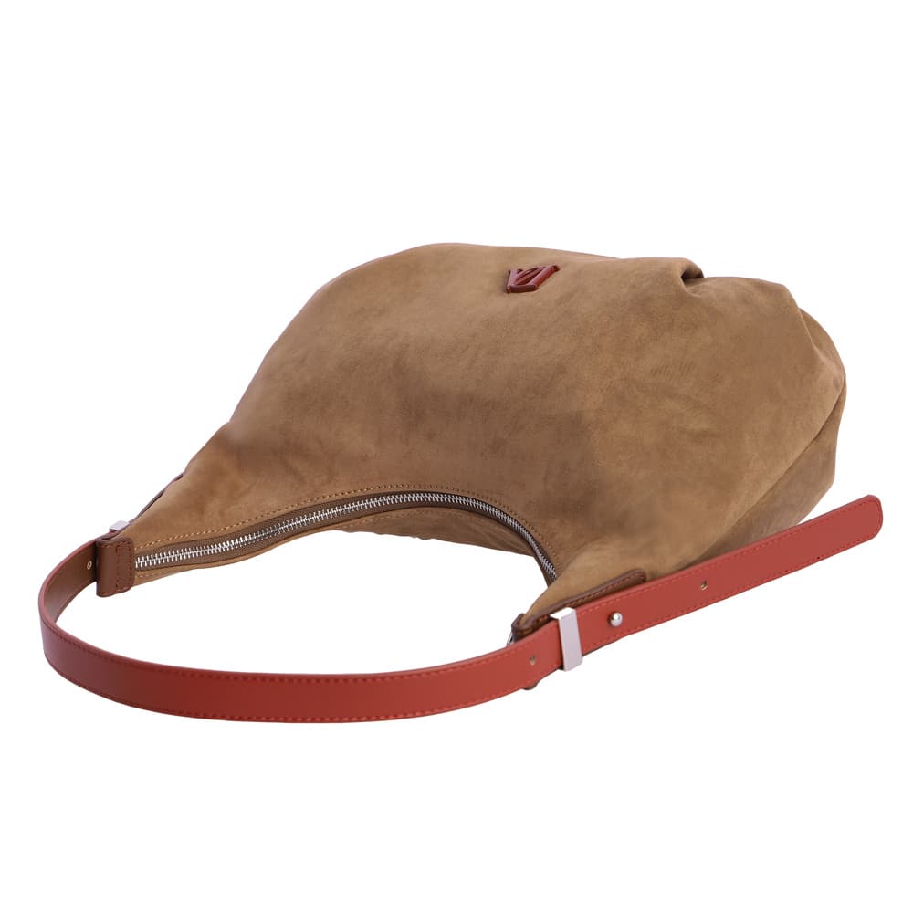Bolso de Hombro Marrón Don Algodón Ante - Imagen 6