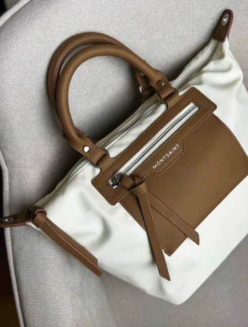 Bolso Shopper con Bandolera Montsaint Nevasca Blanco - Imagen 3