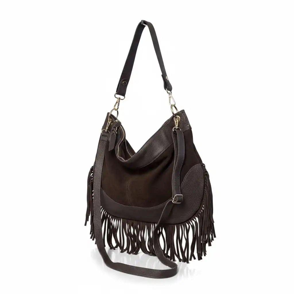Bolso Boho Ante Flecos