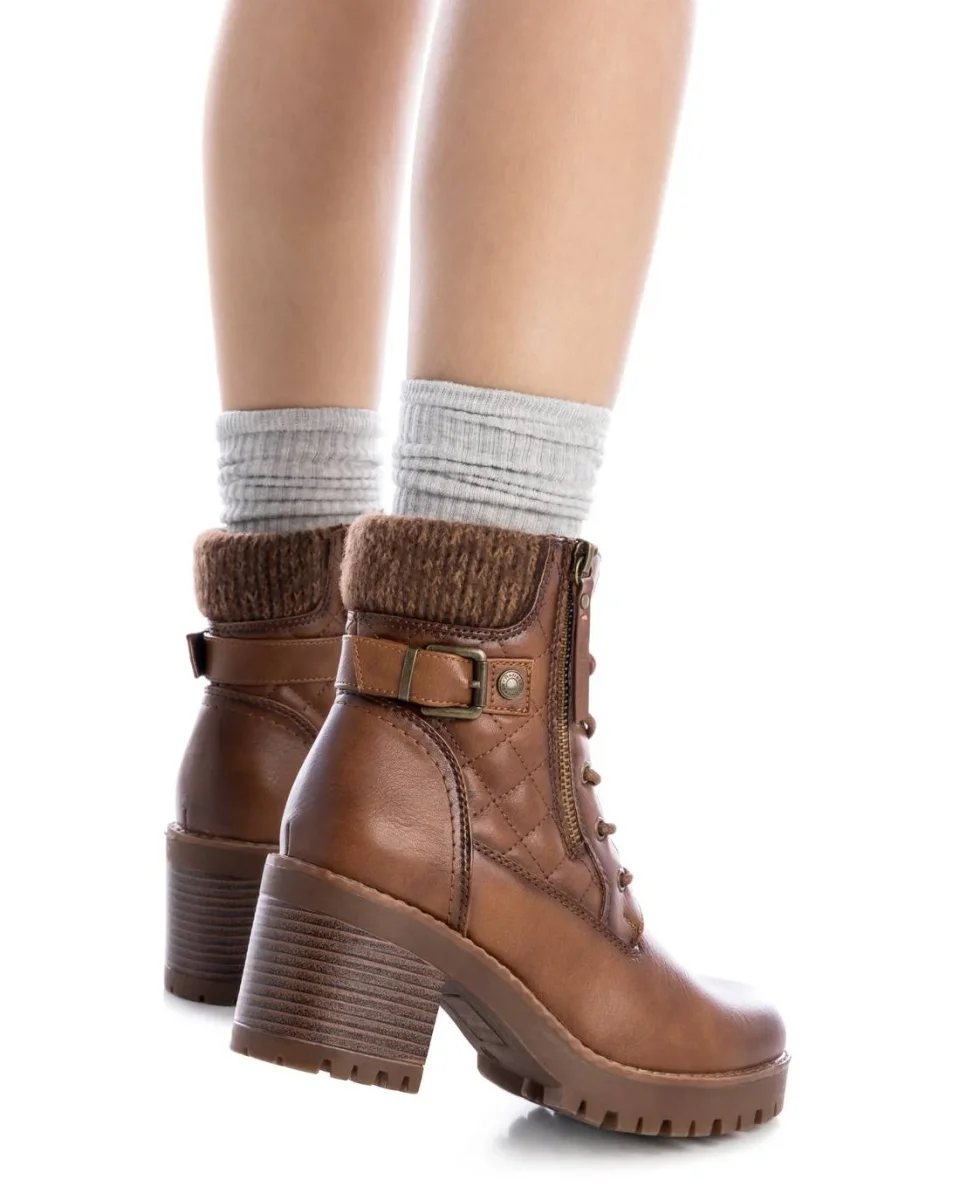 Botín de Mujer Refresh 17231003 Camel - Imagen 3