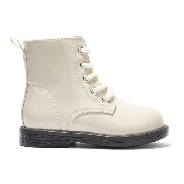 Botines de Bebé Charol Beige - Imagen 2