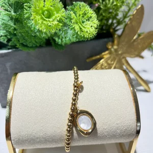 Pulsera circulo nácar