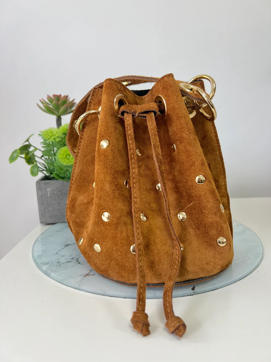 Bolso bombonera tachuelas glam - Imagen 4