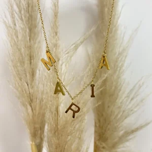 COLLLAR INICIALES DORADO