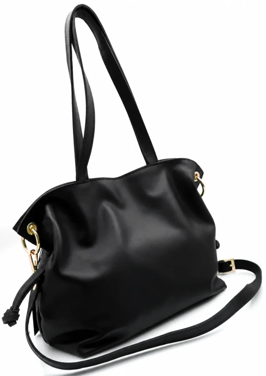 Bolso Dos Asas de Piel Napa Caramelo Princesa - Imagen 8