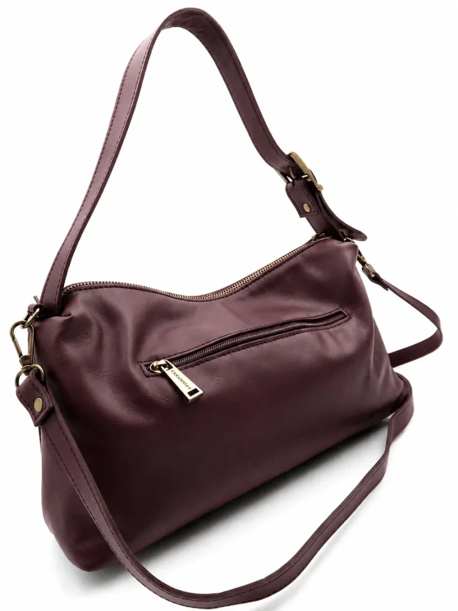 Bolso con Bandolera Piel Napa Caramelo Paris - Imagen 6