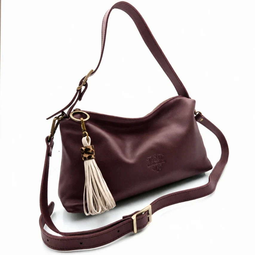 Bolso con Bandolera Piel Napa Caramelo Paris - Imagen 5