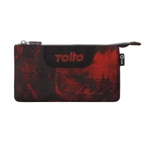 Estuche escolar eco-friendly tres compartimentos Totto Tablero - Bosque Digital