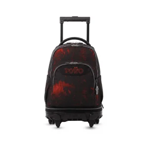 Mochila escolar ruedas desmontable Totto Tiza - Bosque digital